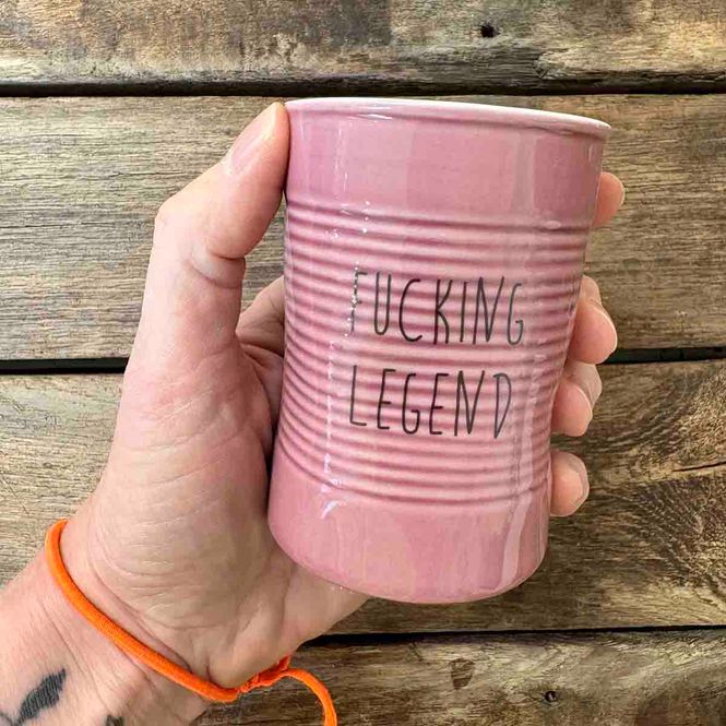 Hovedbilde Fucking legend, krus porselen 10 cm (syrin)