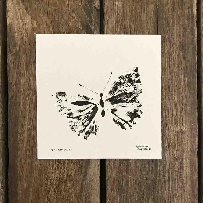 Hovedbilde Sommerfugl I, 12x12 original (V-524)