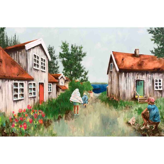 Hovedbilde Sommerminner, 150x100 maleri