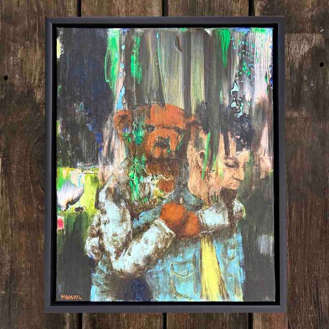 Hovedbilde Take a ride, 32x26 cm maleri med skyggelist