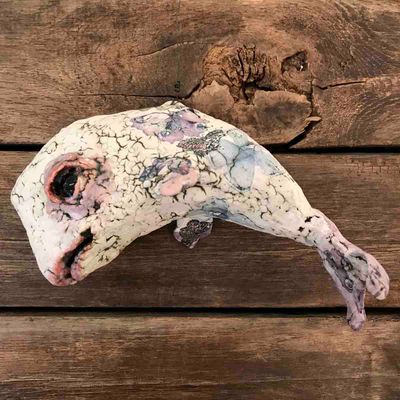 Hval, hengende tak-skulptur 19 cm (H-011)