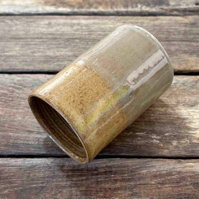Sylinder, krus keramikk 9.5 cm (toffee)