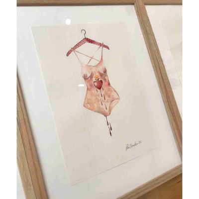 Be my valentine, akvarell 29.5x21 cm
