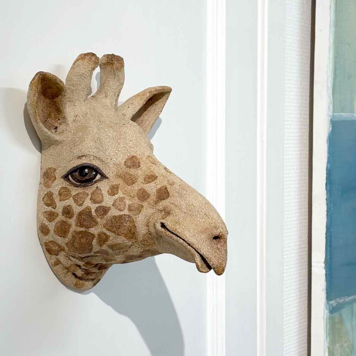 Sjur sjiraff, skulptur vegg 25 cm