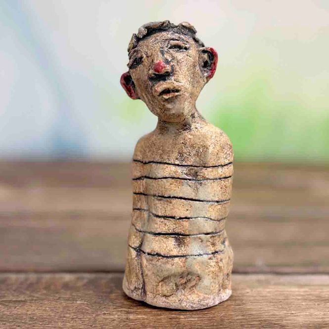 Hovedbilde En helt vanlig klovn, 12 cm skulptur