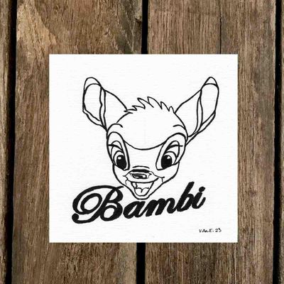 Bambi, 12x12 original 