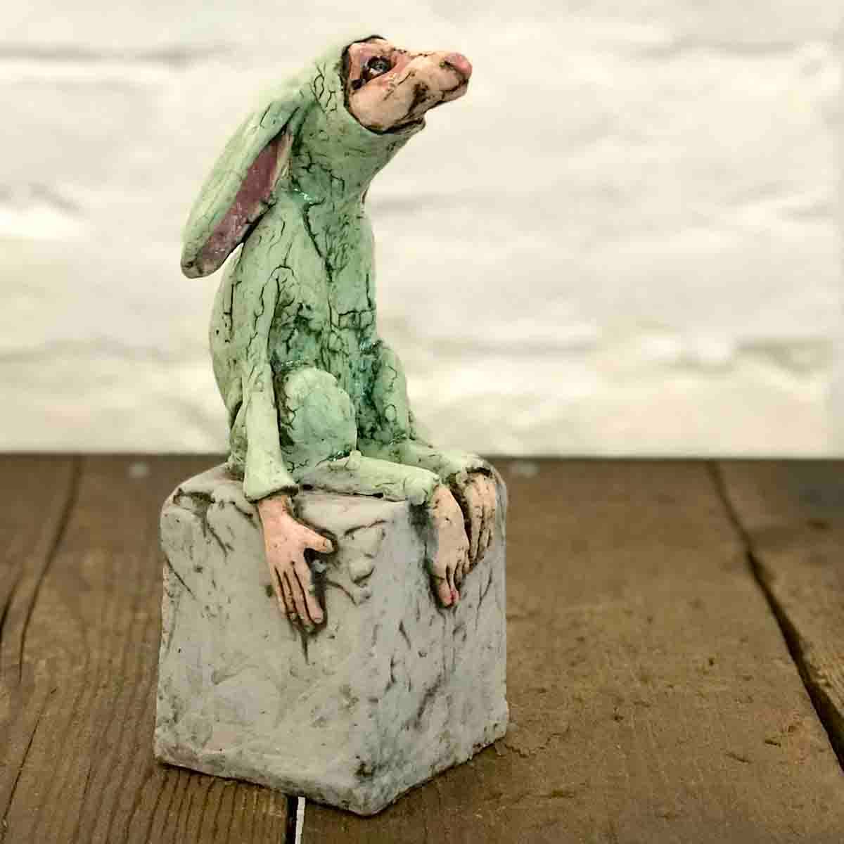 Bunny mint, skulptur 23 cm