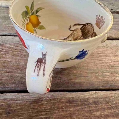 Bambi & esler, kopp keramikk ca 7 h cm (15)