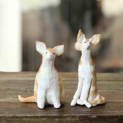 Katt stripete, skulptur 11.5 cm